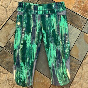 Athleta Be Free Knickers Catalina Green, Small